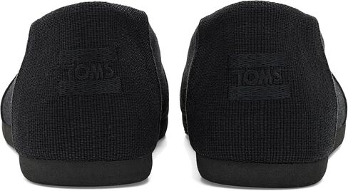 TOMS Women's Alpargata Ballet Flat, Textile Upper, Black/Black Heritage Canvas, 8.5 in Kuwait