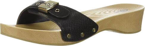 Dr. Scholl's Shoes Women's Classic Sandal Faux Wood Slide Sandal in Kuwait