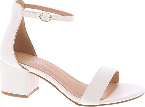 TOP Moda Darcie-1 Ankle Strap Dressy High Heel Sandal, Non-slip Sole, For Wedding, Party, Prom, Evening Wear, or Any Occasion, Sleek Style Block Heel Sandals in Kuwait