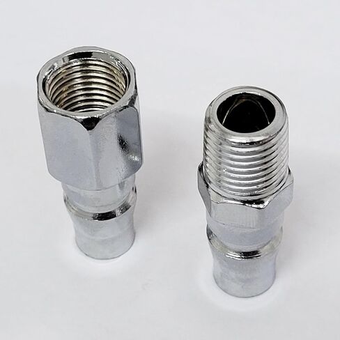 4x 1/4“ BSP Brass Air Line Hose Fittings Quick Release Coupler Bayonet Connectors Male Female Set in Kuwait