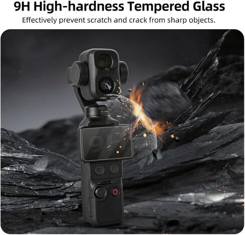 Screen & Remote Protector Film Set for DJI Pocket 4 Pro HD Clear Anti-Scratch Tempered Glass Protective Film for Osmo Pocket 4 Pro Camera Accessories (One-piece set) in Kuwait