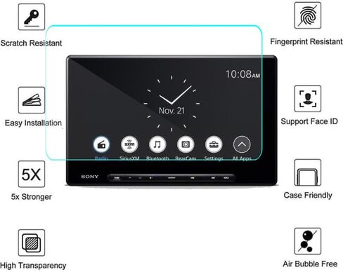 2-Pack for Sony XAV-AX8500 10.1" Screen Protector | HD Clear Anti-Fingerprint Anti-Scratch TPU Screen Protector Flim Compatible with Sony XAV-AX8500 10.1" HD Media Receiver in Kuwait
