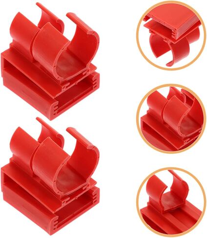 jojofuny 4 Pcs Fish Tank LED Light Suction Cup Clips Holder for Submersible Lights, Easy Installation with Sturdy Abs Material, for Aquarium Air Hose Tubes and Diving Lamp Accessories in Kuwait