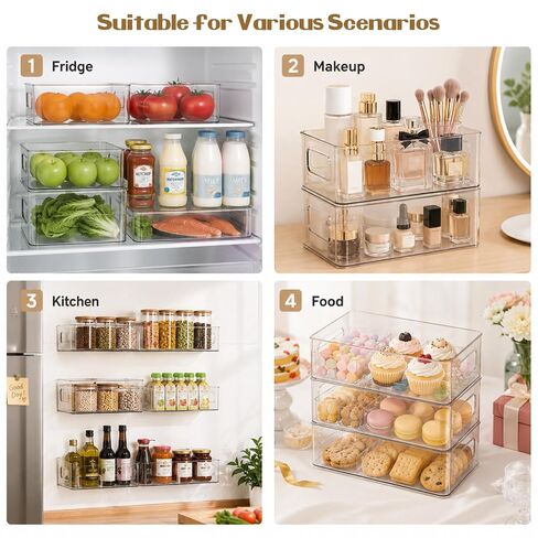 5 Pack Magnetic Baby Bottle Organizer for Refrigerator – 2 Large + 3 Small Boxes | Refrigerator & Kitchen Storage Solution ,Space-Saving Stackable Design for Baby Bottles, Food, & Essentials in Kuwait