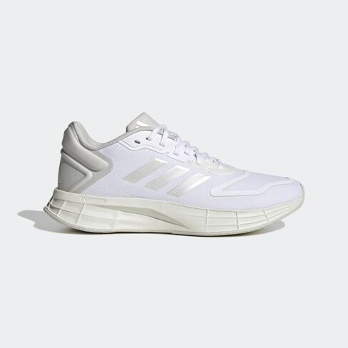 adidas Women's Duramo 10 Running Shoe, White/Zero Metallic/Grey, 9 in Kuwait