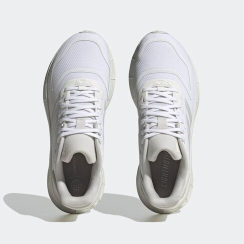 adidas Women's Duramo 10 Running Shoe, White/Zero Metallic/Grey, 9 in Kuwait