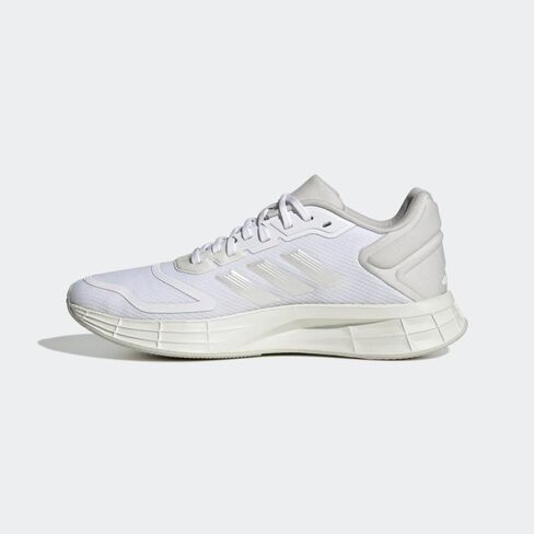 adidas Women's Duramo 10 Running Shoe, White/Zero Metallic/Grey, 9 in Kuwait
