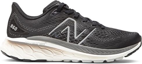 New Balance Women's Fresh Foam X 860 V13, Black/White/Castlerock, 9.5 in Kuwait