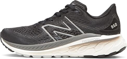 New Balance Women's Fresh Foam X 860 V13, Black/White/Castlerock, 9.5 in Kuwait