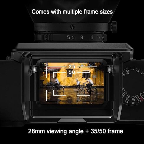 Camera Optical Waist Level Viewfinder, Framing Guides, Compatible with Various Cameras, for Precise Framing and A Shooting Experience, for 28mm (35/50 Frame) Cameras in Kuwait