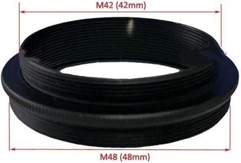 M42 to M38 M42 M48 M50 Adapter Ring, Suitable for T2 M42 X 0.75 SLR Camera Astronomical Telescope Eyepiece Lens Photography(1PC M42 to M38) in Kuwait