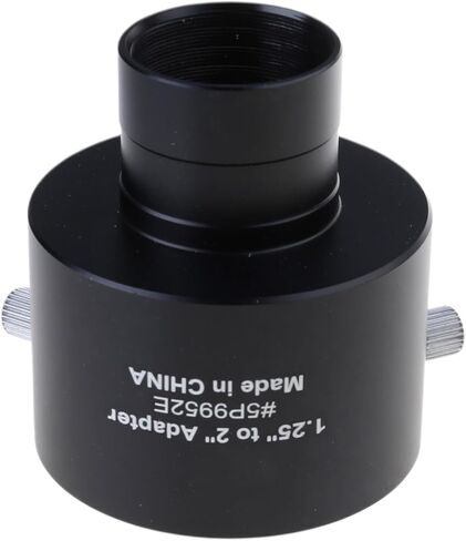 Aluminum Alloy Eyepiece Adapter 1.25" to 2" Conversion Tool and Long-Term Use Accessories Anti Slip Reinforced Design Adapter in Kuwait