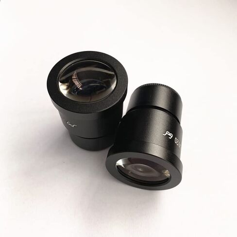 Lab Microscope Replacement Parts 2 PCS Wide Field Eyepiece WF10X 20mm Microscope Angle 30mm Mounting for Stereo in Kuwait