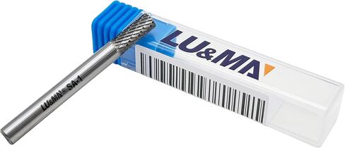 LU&MN Tungsten Carbide Rotary Burr Set, 3-Piece Cylindrical Double-Cut (SA-1, SA-3, SA-5) in Kuwait