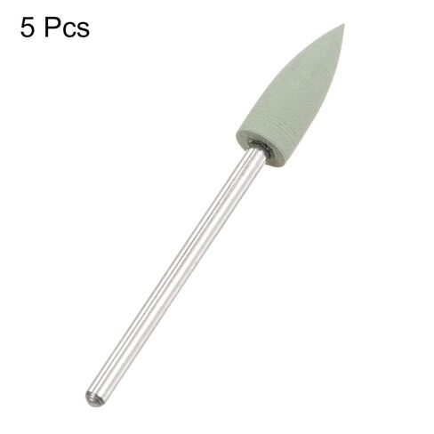 5 Pcs Silicone Rubber Grinding Buffing Wheels 800 Grits 6mm Dia Pointed Polishing Head for Electric Rotary Tool in Kuwait