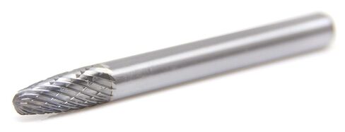 Benchmark Abrasives Tree Shape Round Nose Premium Double Cut Tungsten Carbide Burr for Metal Wood Welding Deburring Sculpting High-Speed Die Grinders Enclosed in Plastic Capsule 1/4" Shank (SF-1) in Kuwait