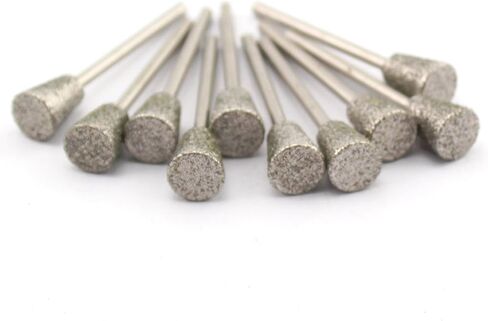 ILOVETOOL 8mm Diamond Inverted Cone Grinding Bits C7 Cutting Burrs for Stone Pack of 10Pcs in Kuwait