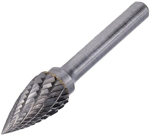 Tungsten Carbide Burr Rotary File Pointed Tree Shape Double Cut with 1/4''Shank,Die Grinder Bit for Metals, Rotary File Tree Pointed Shape, Grinding Burr bit for Die Grinder Drill Bit in Kuwait