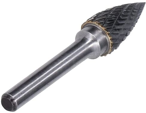 Tungsten Carbide Burr Rotary File Pointed Tree Shape Double Cut with 1/4''Shank,Die Grinder Bit for Metals, Rotary File Tree Pointed Shape, Grinding Burr bit for Die Grinder Drill Bit in Kuwait