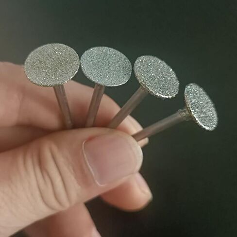 18 Pcs 1/8 Inch Shank Assorted Shapes Diamond Burr Sets | Premium Diamond Particle Mounted GrindingBurr Stone Carving Bits for Agate, Gemstone, Rock, Glass, Ceramics, for Rotary Tools in Kuwait