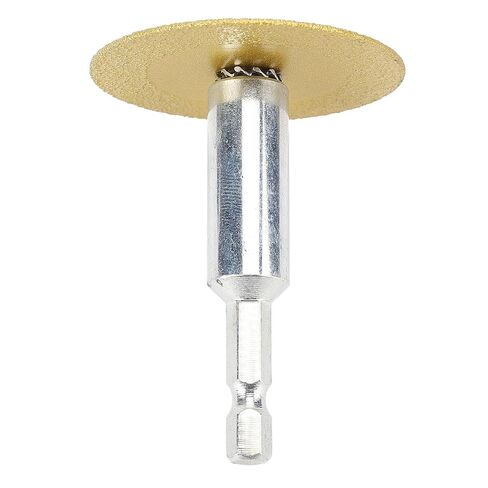 TOPINCN 1/4 Inch Hex Shank Blades, Diamondes Cutting Wheel, Rotarys Tool Slitting Disc Accessories, PVC Pipe Cutter Blades, Multi Purpose Stone Trimming Disc for DIY Use (6cm Pole) in Kuwait