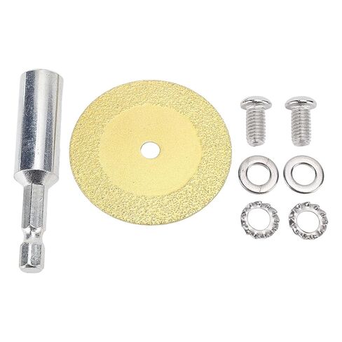 TOPINCN 1/4 Inch Hex Shank Blades, Diamondes Cutting Wheel, Rotarys Tool Slitting Disc Accessories, PVC Pipe Cutter Blades, Multi Purpose Stone Trimming Disc for DIY Use (6cm Pole) in Kuwait