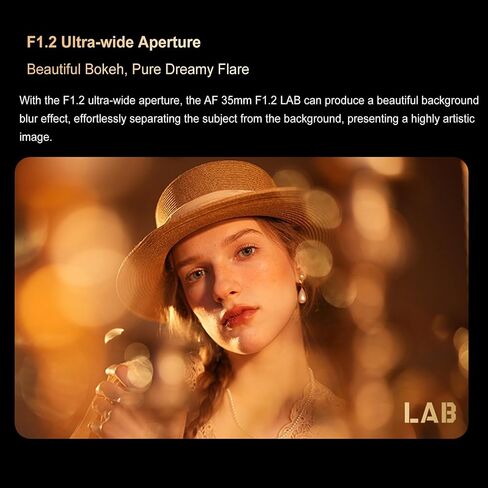 VILTROX 35mm F1.2 LAB FE Full Frame Lens for Sony E, AF 35mm f/1.2 FE Auto Focus Prime Lens for Sony E-Mount A7SIII A7III A7RIII A7IV A7RIV A9 A1 FX3 A7RV ZVE1 A7CR A7CII A93 ZV-E10 FX30 in Kuwait