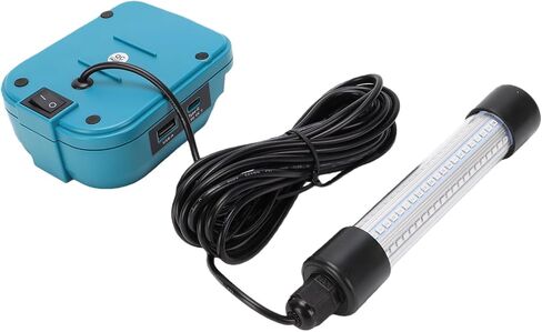 Focket Underwater Fishing Light, 1300LM 360° Illumination IP68 Night Fishing Light, Dock Lights with USB A C Charging Ports for Night Ice Dock in Kuwait