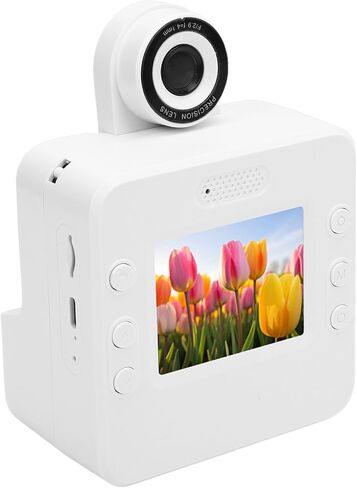 Instant Print Camera Kids Printing Camera Print Paper 2.4 Inch Screen 16X Zoom 1080P HD 180 Degree Rotating Lens MP3 Player for Boys Girls in Kuwait