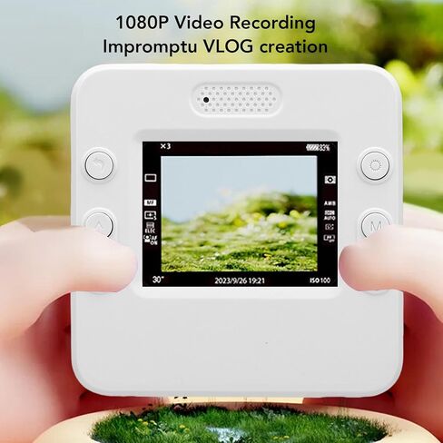Instant Print Camera Kids Printing Camera Print Paper 2.4 Inch Screen 16X Zoom 1080P HD 180 Degree Rotating Lens MP3 Player for Boys Girls in Kuwait
