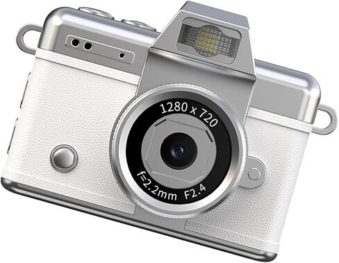 Portable Mini Digital Camera Keychain, 2 Pack Retro Videotaping Screen Recorder, Compact 1080P Micro Vlog Device with 32G Memory Card Compatible with Android Phones in Kuwait