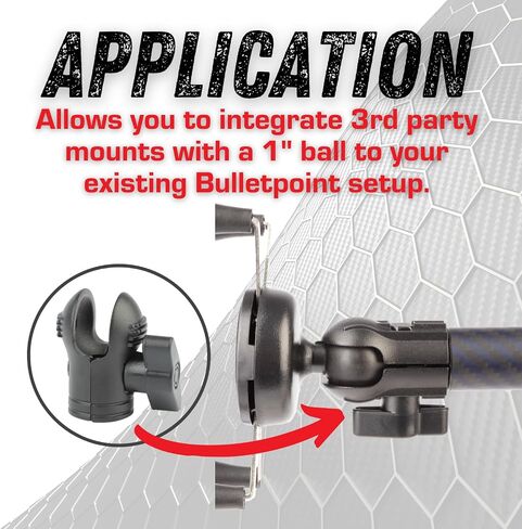Bulletpoint Aluminum 1 Inch Socket Adapter with Flange End in Kuwait
