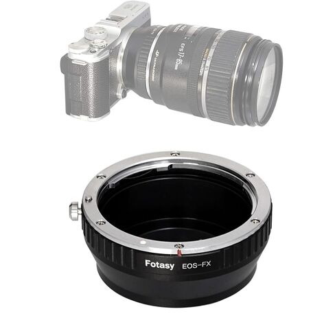 Fotasy Manual Cannon EF EF-S Lens to Fuji X Adapter, EOS EF to X Mount Adapter, Compatible with Fujifilm X-Pro1 X-Pro2 X-Pro3 X-E2 X-E3 X-A10 X-T1 X-T2 X-T3 X-T4 X-T10 X-T20 X-T30 X-T30II X-T100 X-H1 in Kuwait