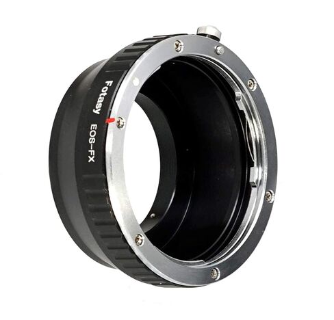 Fotasy Manual Cannon EF EF-S Lens to Fuji X Adapter, EOS EF to X Mount Adapter, Compatible with Fujifilm X-Pro1 X-Pro2 X-Pro3 X-E2 X-E3 X-A10 X-T1 X-T2 X-T3 X-T4 X-T10 X-T20 X-T30 X-T30II X-T100 X-H1 in Kuwait