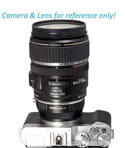 Fotasy Manual Cannon EF EF-S Lens to Fuji X Adapter, EOS EF to X Mount Adapter, Compatible with Fujifilm X-Pro1 X-Pro2 X-Pro3 X-E2 X-E3 X-A10 X-T1 X-T2 X-T3 X-T4 X-T10 X-T20 X-T30 X-T30II X-T100 X-H1 in Kuwait