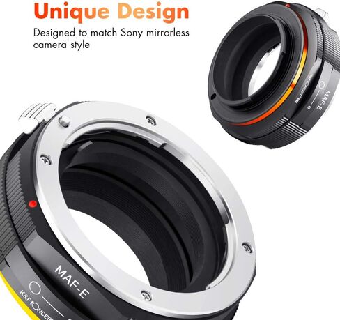 K&F Concept Lens Mount Adapter Compatible for Sony Alpha Minolta AF A-Type Lens to NEX E-Mount Mirrorless Camera with Matting Varnish Design in Kuwait