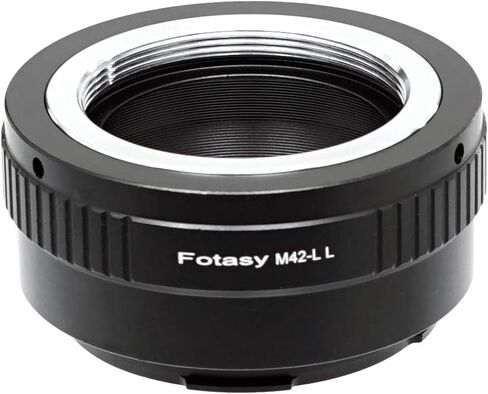 Fotasy Adjustable M42 Lens to L Mount Adapter, 42mm Screw Mount Lens S Adapter, Compatible with Panasonic S1 S1H S1R S4 S5 Leica SL SL2 TL2 TL Leica T Sigma fp fp L Mirrorless Camera in Kuwait