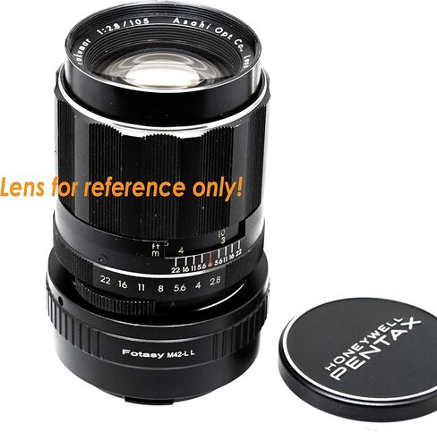 Fotasy Adjustable M42 Lens to L Mount Adapter, 42mm Screw Mount Lens S Adapter, Compatible with Panasonic S1 S1H S1R S4 S5 Leica SL SL2 TL2 TL Leica T Sigma fp fp L Mirrorless Camera in Kuwait