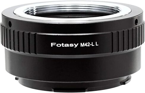 Fotasy Adjustable M42 Lens to L Mount Adapter, 42mm Screw Mount Lens S Adapter, Compatible with Panasonic S1 S1H S1R S4 S5 Leica SL SL2 TL2 TL Leica T Sigma fp fp L Mirrorless Camera in Kuwait