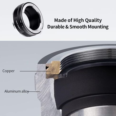 K&F Concept Lens Mount Adapter PK-L Manual Focus Compatible with Pentax K(PK) Lens to L Mount Camera Body in Kuwait