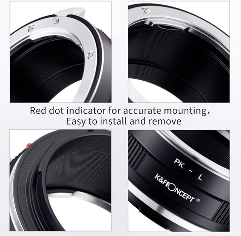 K&F Concept Lens Mount Adapter PK-L Manual Focus Compatible with Pentax K(PK) Lens to L Mount Camera Body in Kuwait