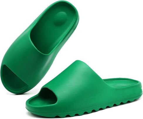 Shoquis Cloud Slides Sandals for Women Men, Pillow Slippers,Open Toe Garden Shoes,sandals women,Drying Soft Lightweight Shower Shoes for Indoor and Outdoor in Kuwait