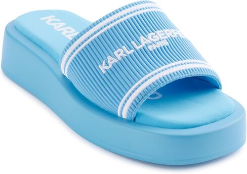 KARL LAGERFELD Women's Ohare Platform Sandal With Logo in Kuwait