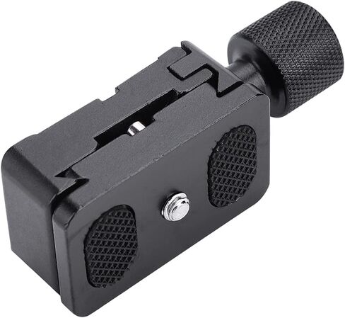Jiawu Aluminium Alloy Mini Arrow Storage Case Plate with Bubble Level, 1/4 Screw Quick Shoe for Camera Tripod, Lightweight Photography Accessory in Kuwait