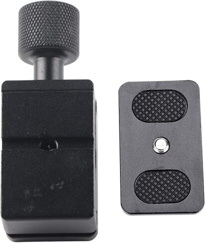 Jiawu Aluminium Alloy Mini Arrow Storage Case Plate with Bubble Level, 1/4 Screw Quick Shoe for Camera Tripod, Lightweight Photography Accessory in Kuwait