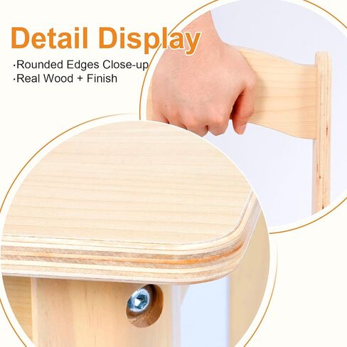 Toddler Table and Chair Set, Anti-Slip Legs & Rounded Corners, Sturdy Wooden Kids Table and Chairs for Eating, Learning and Playtime【44.3inch L*21.65 inch W】(1 Table and 4 Chairs) in Kuwait