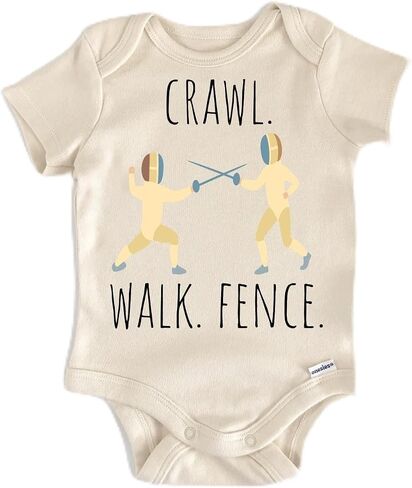 Fencing Fencer Sport - Baby Boy Girl Clothes Infant Bodysuit Funny Cute Newborn in Kuwait