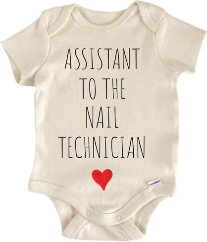 Assistant To The Nail Technician - Baby Boy Girl Clothes Bodysuit Funny Cute in Kuwait