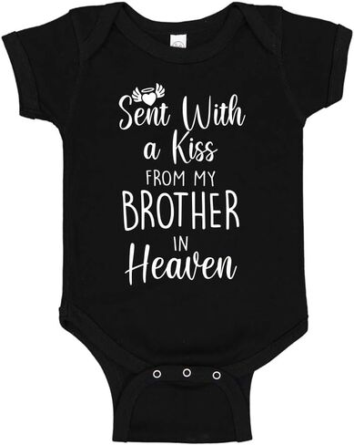 Sent with A Kiss from My Brother in Heaven Baby Bodysuit Infant One Piece in Kuwait
