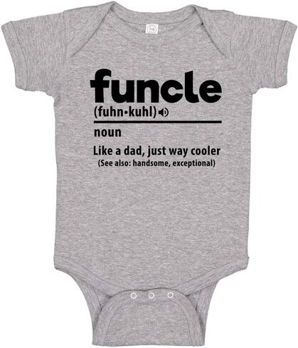 Funcle Definition Fun Uncle Baby Bodysuit or Toddler T-Shirt Uncle Gift from Niece or Nephew in Kuwait